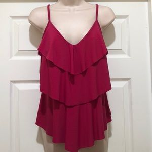 EUC Aqua Green Swim Magenta Color Tankini SizeM/L